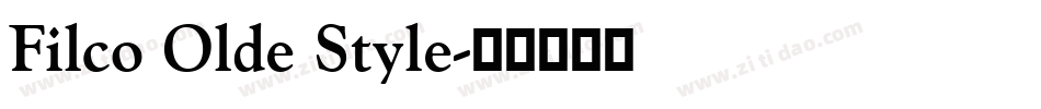 Filco Olde Style字体转换